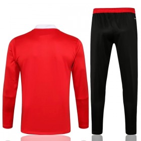 FC Bayern München Trainings Sweatshirt Pak Kwart-Zip 2021-22 Rode